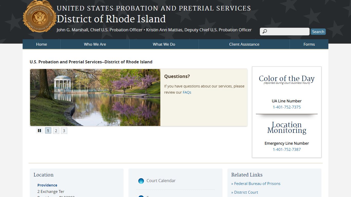 RHODE ISLAND DEPARTMENT OF CORRECTIONS INMATE HANDBOOK